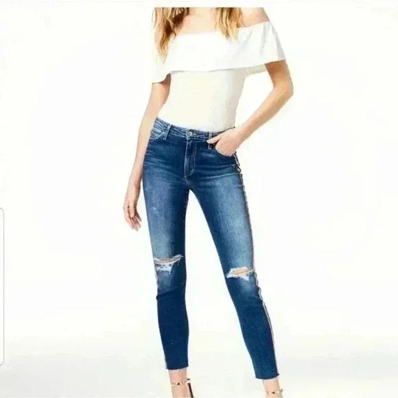 Joe's Jean Women's Sz.25 The Charlie Ankle Lenght Crop Distressed - Picture 1 of 9